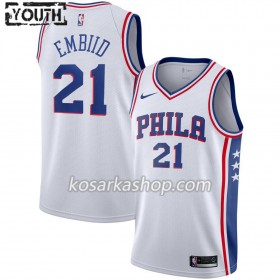 Dres Philadelphia 76ers Joel Embiid 21 Nike 2019-20 Association Edition Swingman - Dječji